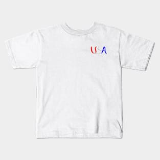 Patriotic front and back designs Kids T-Shirt